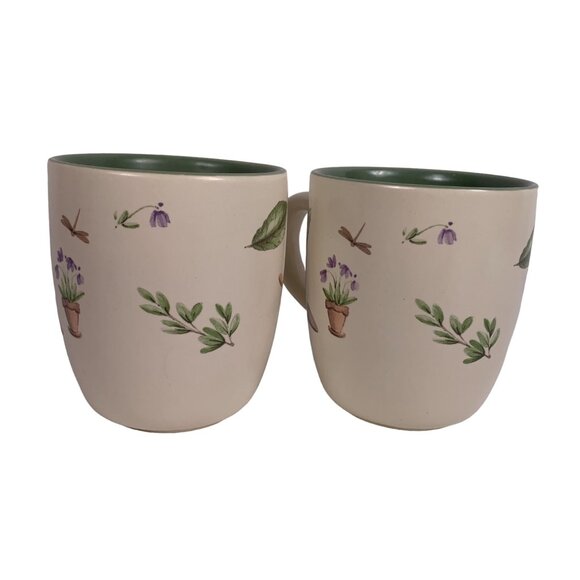 Pfaltzgraff Perennials Flower Garden Coffee Mugs Lot of 2 - Picture 4 of 8